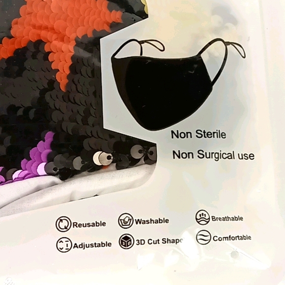 New fashion adult sequined adjustable facemask - Picture 4 of 6
